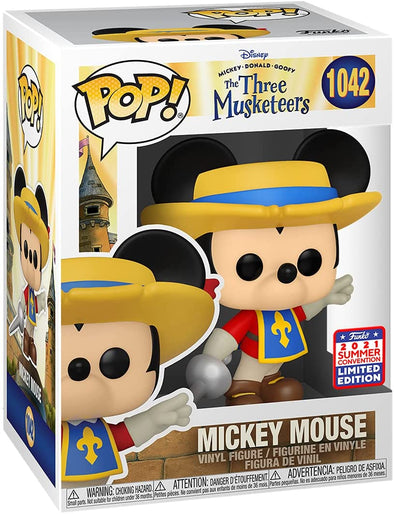 SDCC 2021 - (Funkon) Disney The Three Musketeers Mickey Exclusive POP! Vinyl Figure