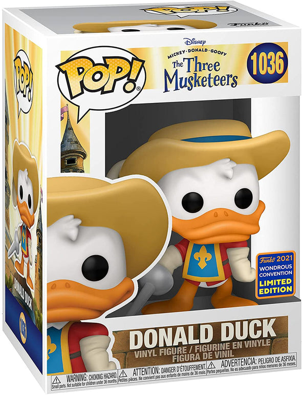 WonderCon 2021 - Disney The Three Musketeers Donald Exclusive POP! Vinyl Figure