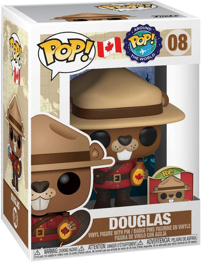 POP! Around The World - Douglas The Beaver (with Pin) Pop! Vinyl Figure