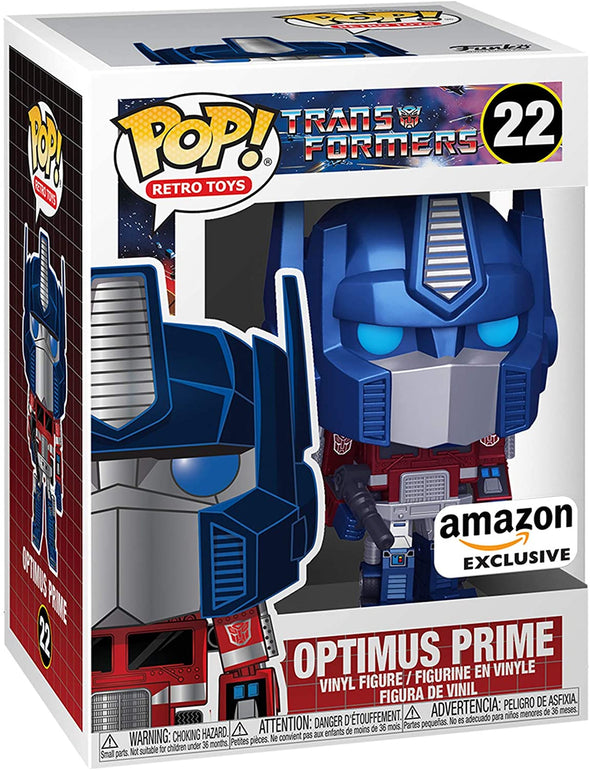 POP Retro Toys - The Transformers Optimus Prime (Metallic) Exclusive POP! Vinyl Figure
