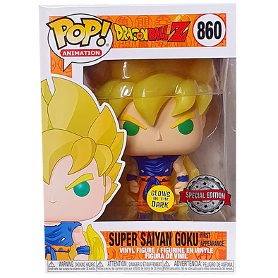 Dragonball Z - Super Saiyan Goku Glow-In-The-Dark (First Appearance) Exclusive Pop! Vinyl Figure