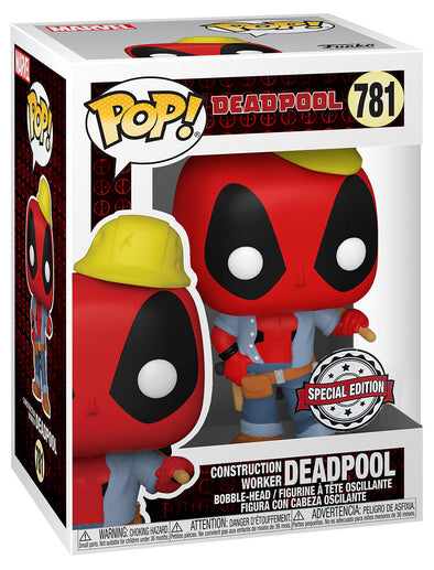 Deadpool 30th Anniversary - Construction Worker Deadpool Exclusive Pop! Vinyl Figure