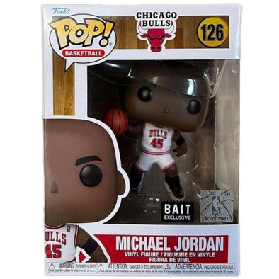NBA Legends - Bulls (1995 Playoffs) Michael Jordan (White #45 Jersey) Exclusive Pop! Vinyl Figure