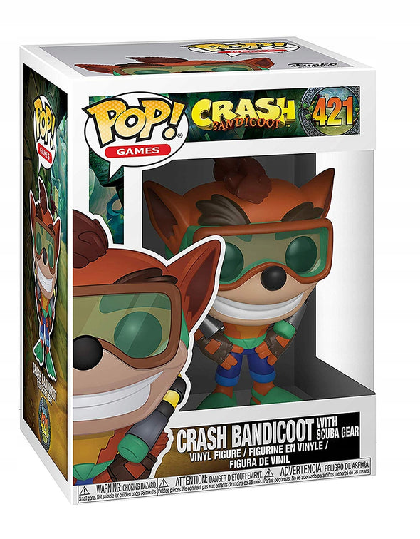 Crash Bandicoot - Crash Bandicoot (with Scuba Gear) Pop! Vinyl Figure