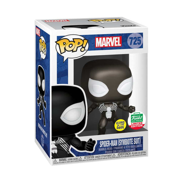 Marvel - Spider-Man (in Symbiote Suit) Glow-In-The-Dark Exclusive Pop! Vinyl Figure
