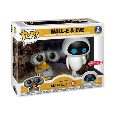 Wall-E - Wall-E & Eve (with Lightbulb) 2-Pack Exclusive Pop! Vinyl Figures