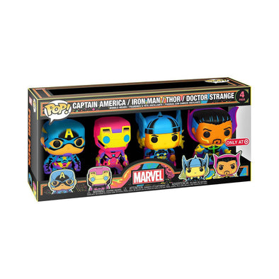 Marvel Black Light - 4-Pack Exclusive Pop! Vinyl Figures