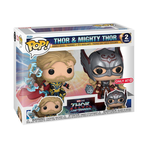Thor Love and Thunder - Thor and Mighty Thor Exclusive 2-Pack Pop! Vinyl Figures