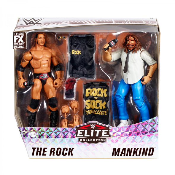 WWE Elite 2-Pack Series - The Rock and Mankind