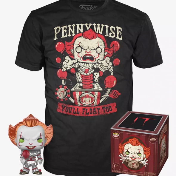 POP Tees - IT The Movie (2017) Pennywise (Metallic) with Tee Exclusive