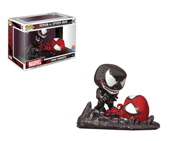 Marvel: Comic Moments - Spider-Man vs. Venom Metallic Exclusive Pop! Vinyl Figure