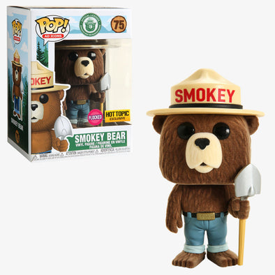 POP Ad Icons - Flocked Smokey The Bear /w Shovel Exclusive Pop! Vinyl Figure