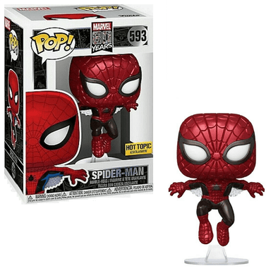 Marvel 80th - Spider-Man (First Appearance - Metallic) Exclusive Pop! Vinyl Figure