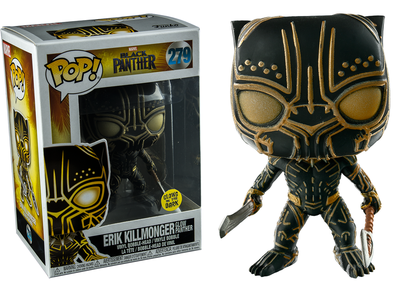 Black panther glow in the 2024 dark pop
