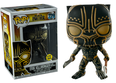 Marvel Black Panther Movie - Erik Killmonger Glow Panther GITD Exclusive Pop! Vinyl Figure