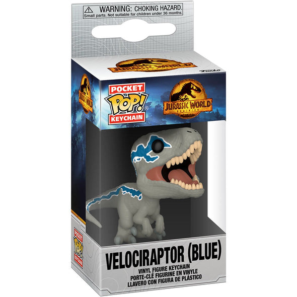 Jurassic World Dominion - Blue Velociraptor Pop! Vinyl Keychain
