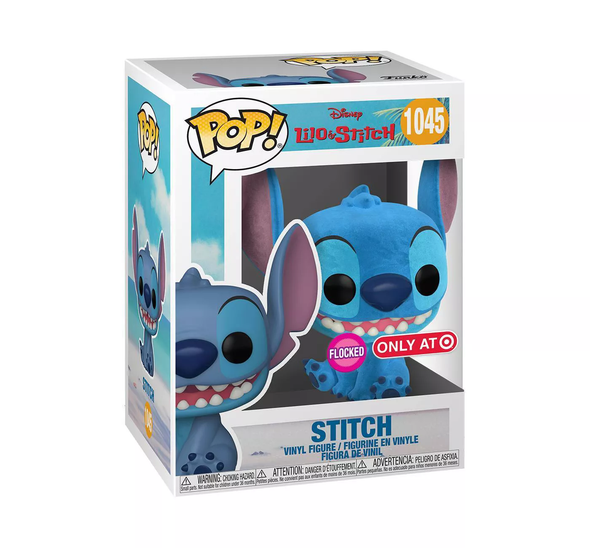Lilo & Stitch - Flocked Seated Stitch Exclusive Pop! Vinyl Figure