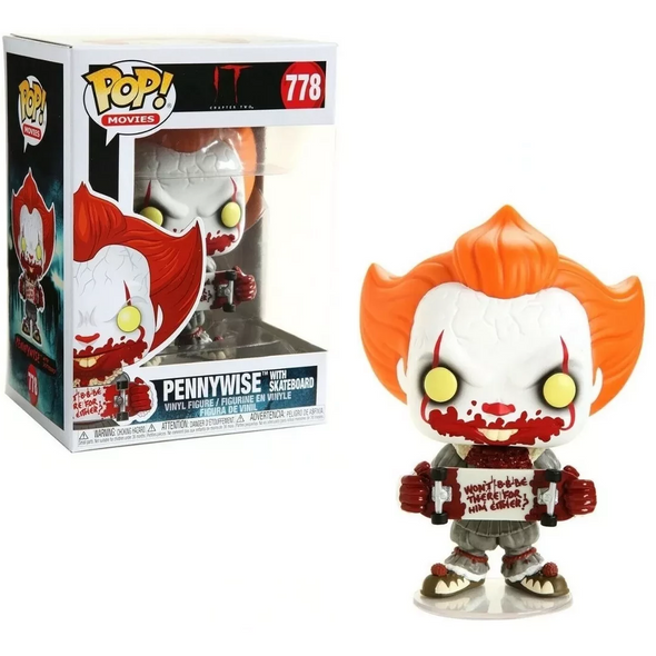 IT: Chapter Two (2019) - Pennywise with Skateboard Exclusive Pop! Vinyl Figure