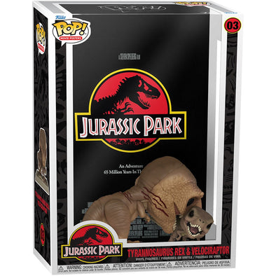 POP Movie Posters - Jurassic Park Tyrannosaurus Rex and Velociraptor POP! Vinyl Figure