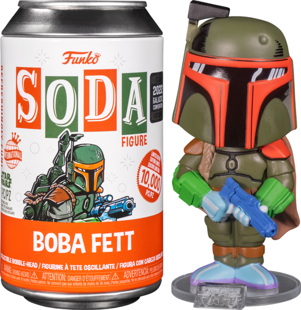 Galactic Convention 2022 - Star Wars Boba Fett Soda Can Exclusive Vinyl Figure