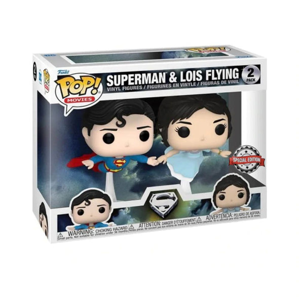Superman - Superman and Lois Flying 2-Pack Exclusive Pop! Vinyl Figures