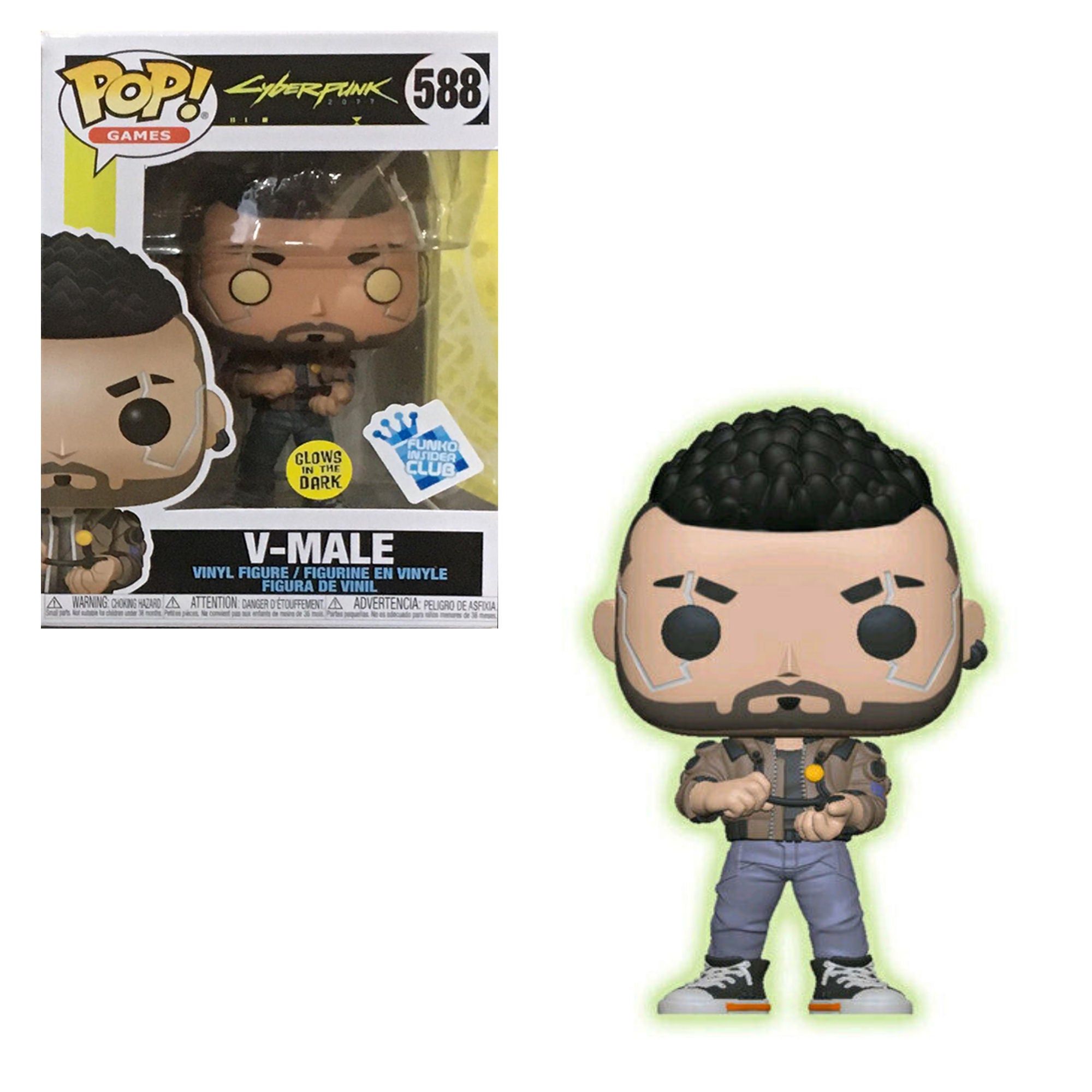 Cyberpunk 2077 V-Male Glow-In-The-Dark Exclusive Pop! Vinyl
