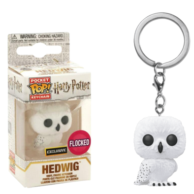 Harry Potter - Hedwig (Flocked) Exclusive Pop! Vinyl Keychain