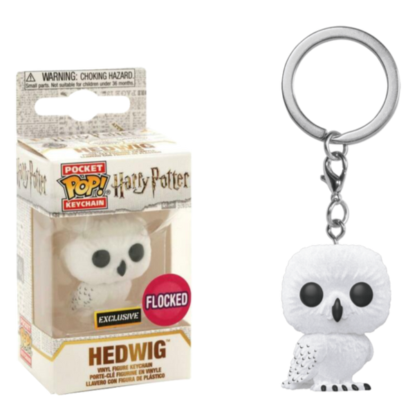 Harry Potter - Hedwig (Flocked) Exclusive Pop! Vinyl Keychain