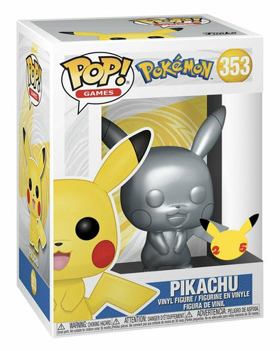 Pokemon - Pikachu (Metallic Silver) Pop! Vinyl Figure