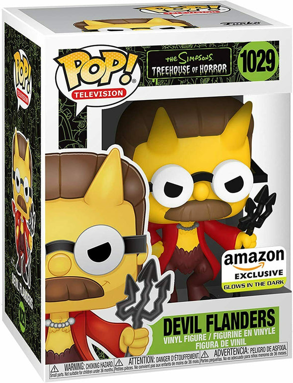 The Simpsons - Treehouse of Horrors Glow-In-The-Dark Devil Flanders Exclusive Pop! Vinyl Figure