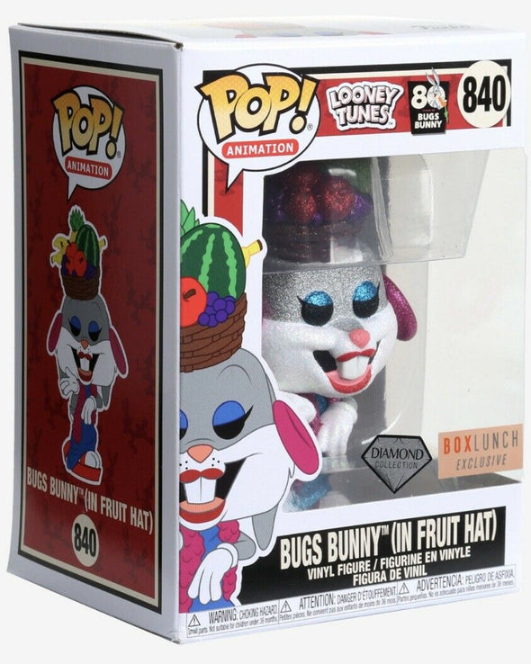 Looney Tunes - Bugs Bunny 80th Anniversary Fruit Hat Diamond Collection Exclusive POP! Vinyl Figure