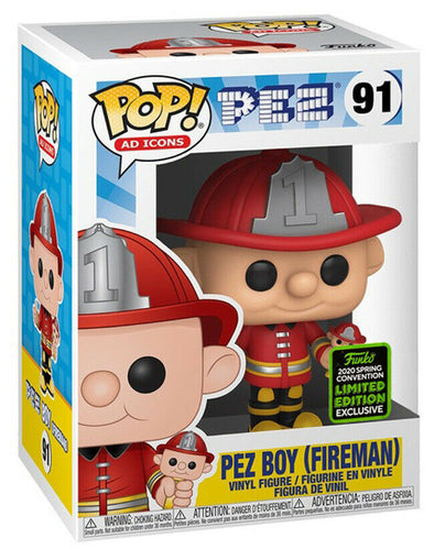 ECCC 2020 - POP Ad Icons PEZ Boy (Fireman) Exclusive Pop! Vinyl Figure