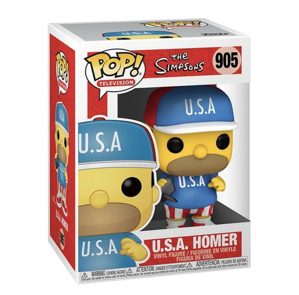 The Simpsons - USA Homer Pop! Vinyl Figure