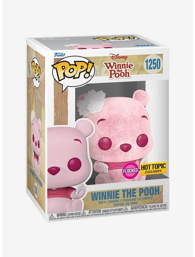 Winnie The Pooh - Flocked Winnie The Pooh with Cherry Blossom Exclusive Pop! Vinyl Figure