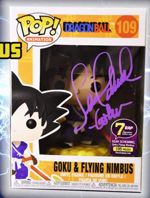 Dragonball - Goku & Flying Nimbus Autographed Pop! Vinyl Figure