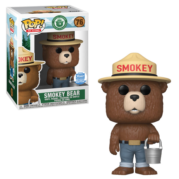 POP Ad Icons - Smokey The Bear /w Bucket Exclusive Pop! Vinyl Figure