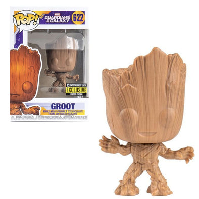 Marvel Universe - Baby Groot (Wood Grain) Exclusive Pop! Vinyl Figure