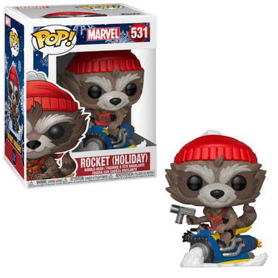 Marvel Holiday - Rocket on Snowmobile (2019) POP! Vinyl Figure