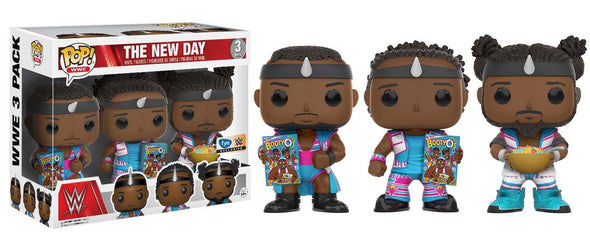 WWE - The New Day (with Booty-O's) Exclusive 3-Pack Pop! Vinyl Figures